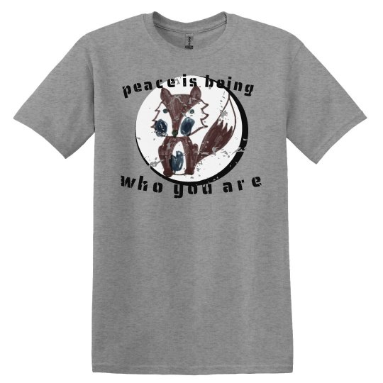 Meadow's peace fox men's tee 