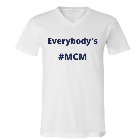 Men V-Neck Canvas Tee