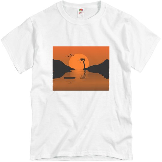 Mens Beach Scene Tee Mens Beach Scene Tee