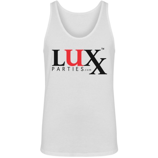 Men's Jersey Tank-Red & Black Logo