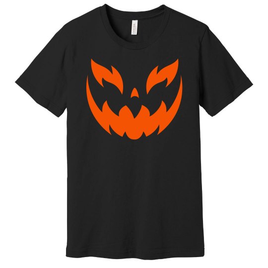 mens pumpkin face tee