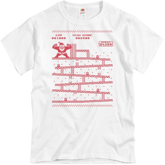 Mens santa game tee
