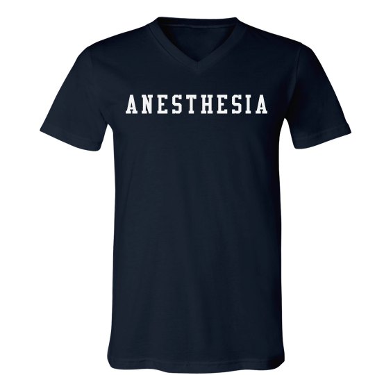 Men's V-neck- anesthesia