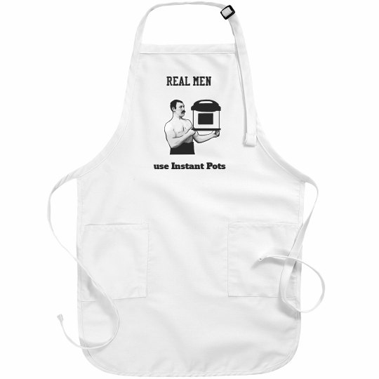 Men’s white apron- “Real men..IP Men’s white apron- “Real men..IP