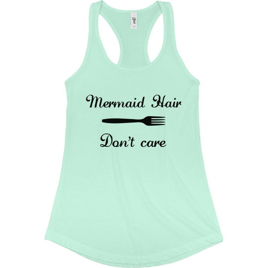 mermaid hair don't care Women's Tank Top