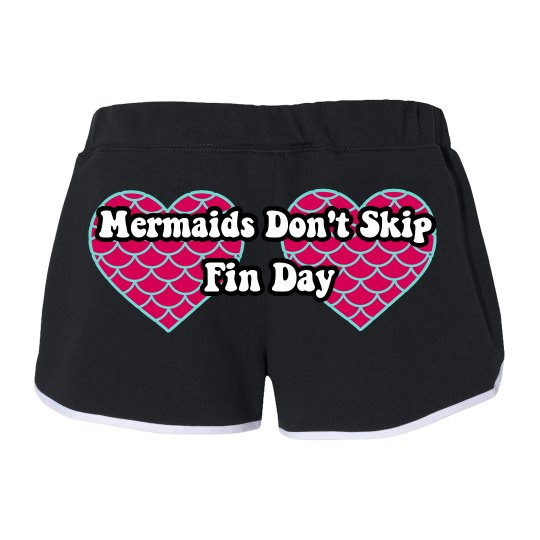 Mermaids dont skip fin day with hearts