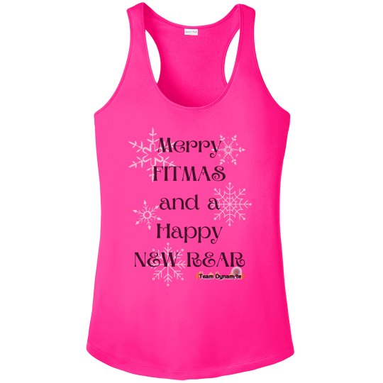Merry Fitmas Women's Athletic Tank