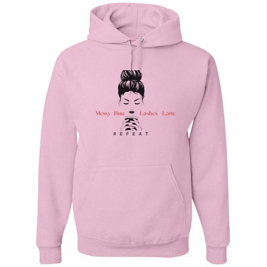 Messy Bun Lashes & Latte