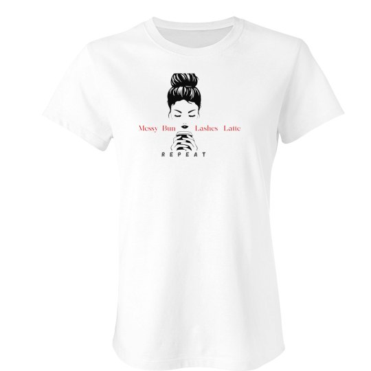 Messy Bun Latte & Lashes