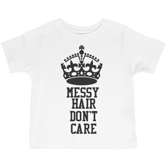 Messy Hair Don't Care Kids Top
