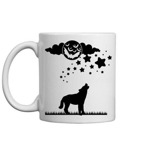 Midnight wolf mug Midnight wolf mug
