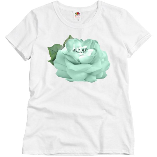 Mint Green Diamond Rose