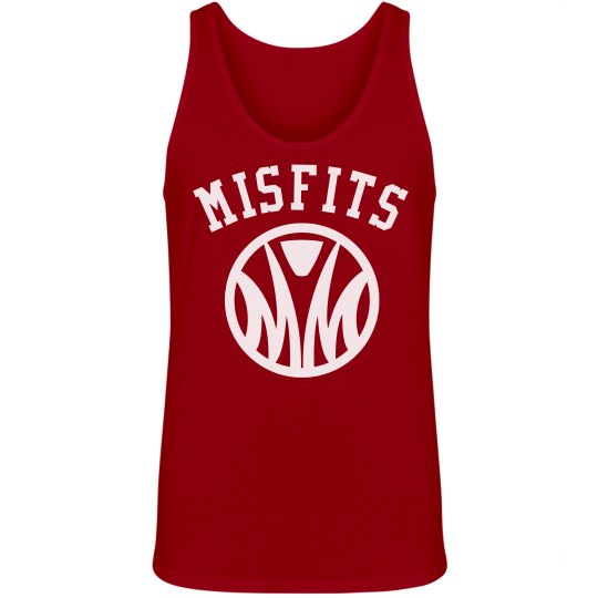 Misfits unisex red tank no back 