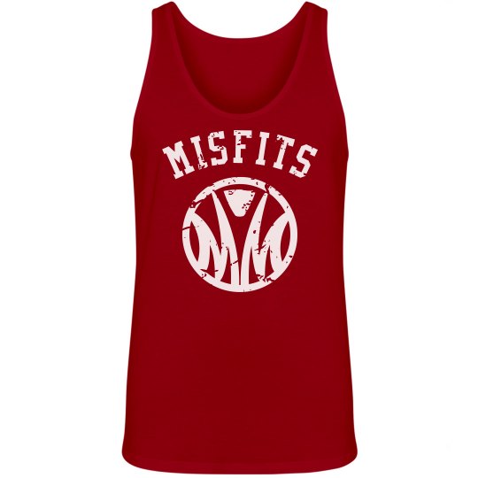 Misfits unisex red tank no back distressed