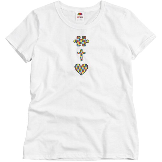 Misses Autism HOPE, FAITH, LOVE T (2-sided) Misses Autism HOPE, FAITH, LOVE T (2-sided)