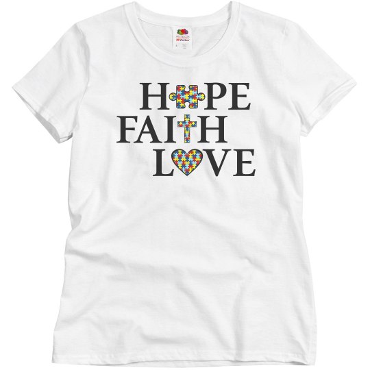 Misses Autism HOPE, FAITH, LOVE T