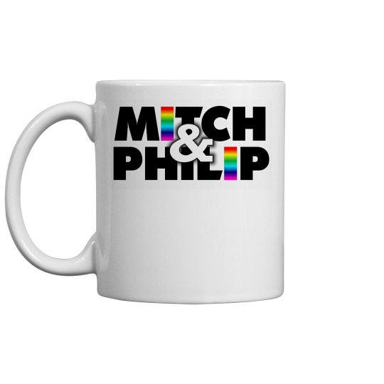 Mitch & Philip Rainbow Logo Mug Mitch & Philip Rainbow Logo Mug