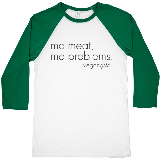 mo meat... 3/4 raglan crop mo meat... 3/4 raglan crop