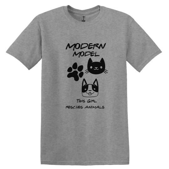 Modern Model Animal Rescue T-shirt Modern Model Animal Rescue T-shirt