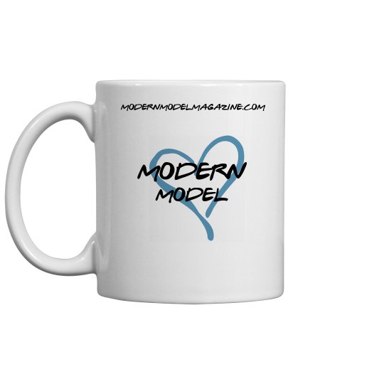 Modern Model Coffee Mug (Blue Heart) Modern Model Coffee Mug (Blue Heart)