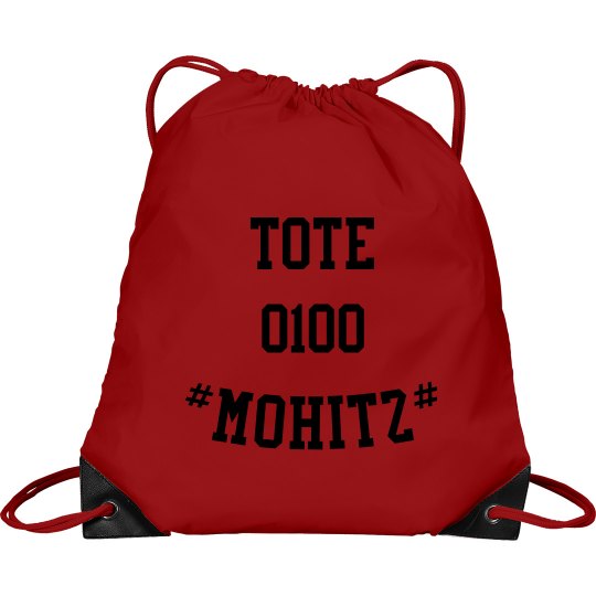 MOHITZ TOTE BAG (RED & BLACK)