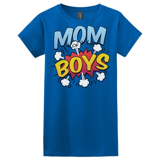 Mom of Boys Mother's Day Comic Book Style