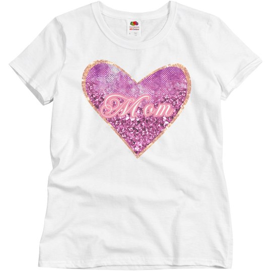 Mom Pink Heart