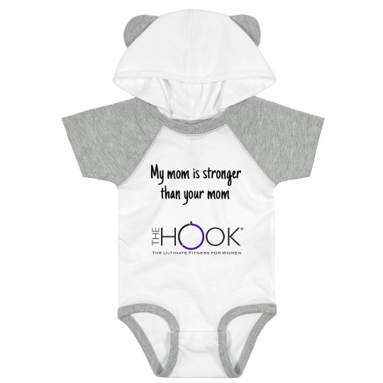 Mom stronger baby hoodie