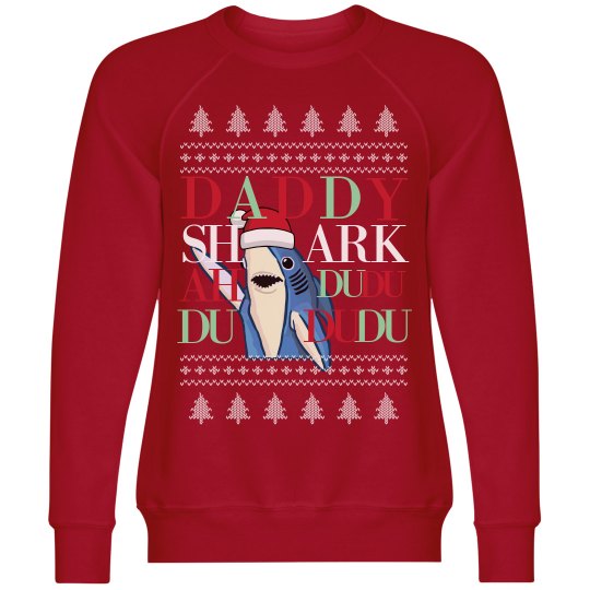 Mommy Shark Set Christmas Matching Sweatshirt