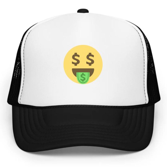 Money Mouth Face Snapback Hat 
