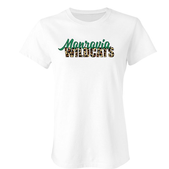 Monrovia Wildcats Green Leopard White