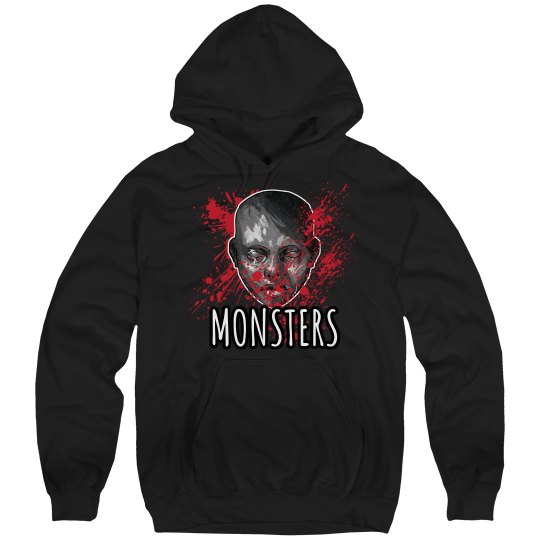 Monsters Hoodie Black