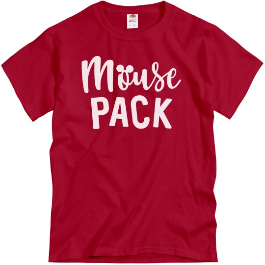 Mouse pack men's red t shirt.