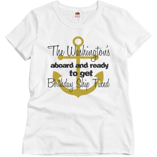 Mrs. Washington's ship faced shirt Mrs. Washington's ship faced shirt