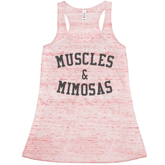 Muscles & Mimosas Flowy Racerback
