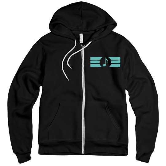 Music notes hoodie