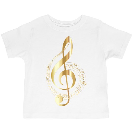 Music notes tee