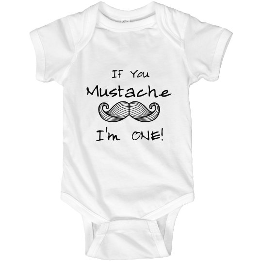 Mustache I'm One