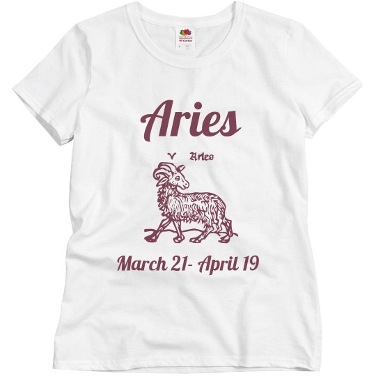 My Aries shirt maroon