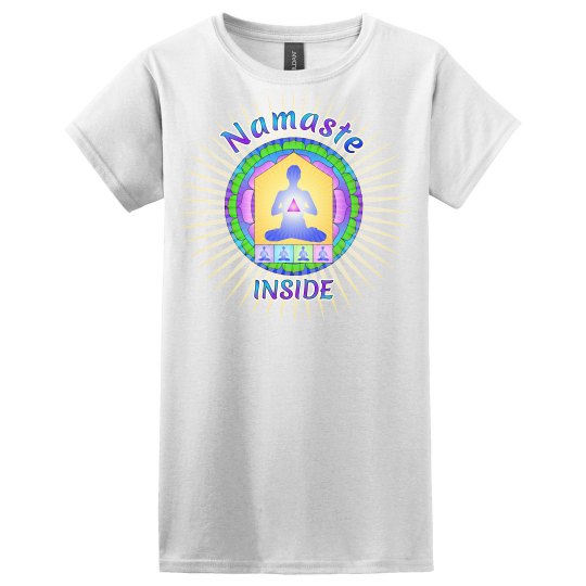 Namaste Inside "Basic -T" Woman's T-Shirt Namaste Inside "Basic -T" Woman's T-Shirt