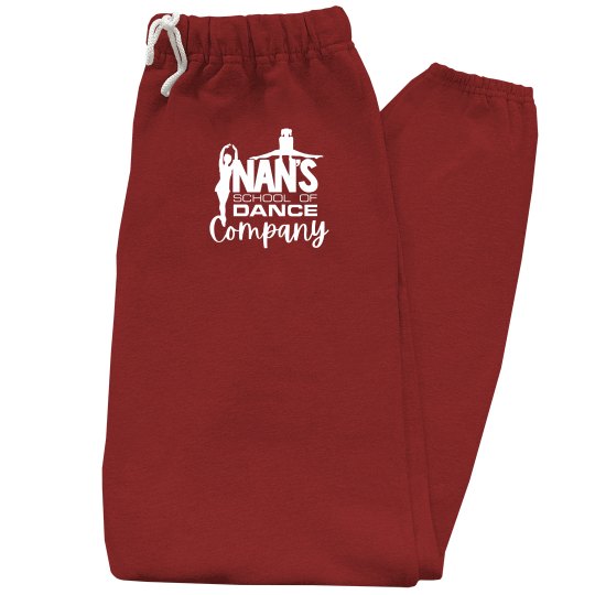 Nan's Company Fleece Sweatpants - White Logo Nan's Company Fleece Sweatpants - White Logo