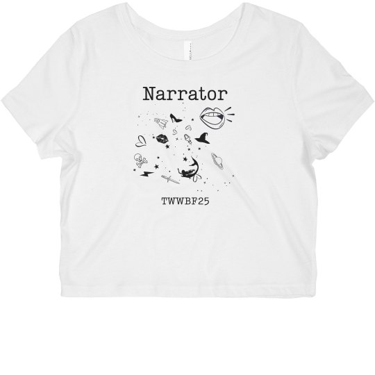 Narrator Cropped Tee TWWBF 2025 Narrator Cropped Tee TWWBF 2025