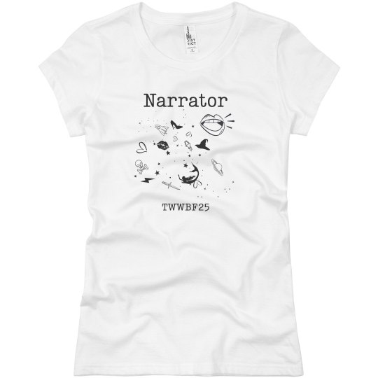 Narrators Unite! TWWBF 2025 Fitted Tee Narrators Unite! TWWBF 2025 Fitted Tee