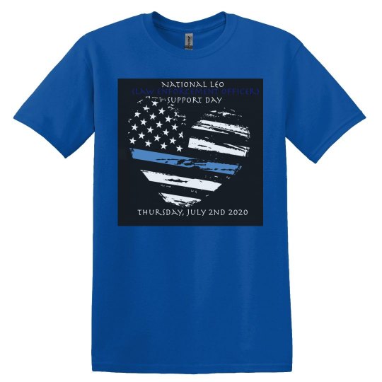National LEO Support Day Navy Blue T-Shirt