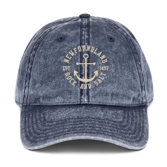 Navy canvas rock and Salt cap Navy canvas rock and Salt cap