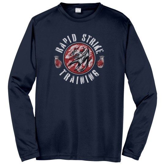 Navy Dry Fit Long Sleeve 