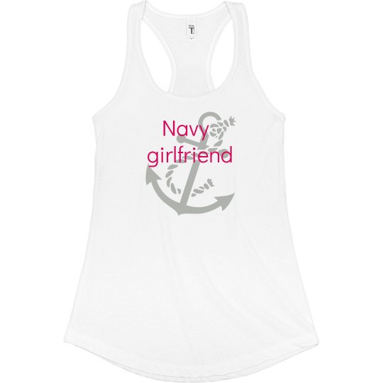 Navy girlfriend tank