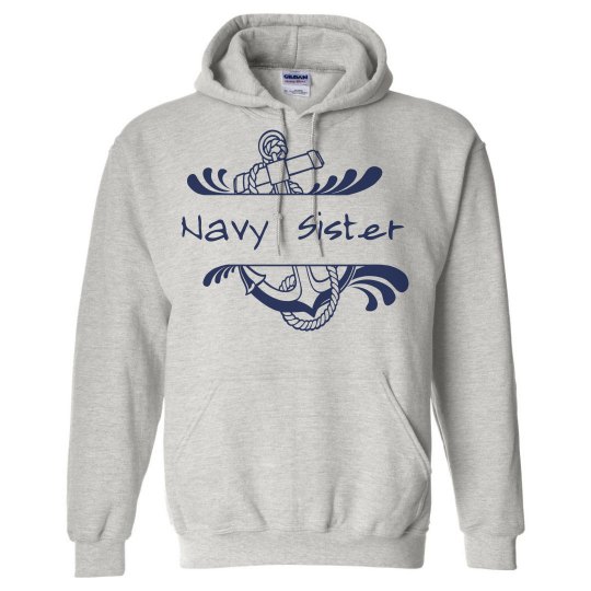 Navy Sister Hoodie