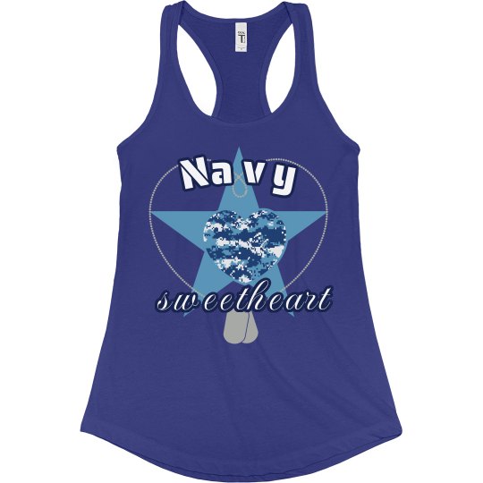 Navy Sweetheart-tank Navy Sweetheart-tank