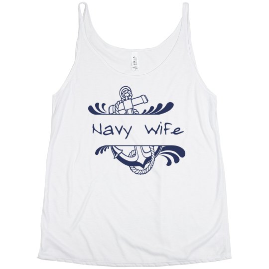 Navy Wife Flowy Tank Navy Wife Flowy Tank